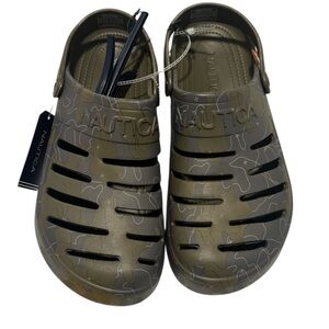 Men New Nautica Camo Clogs Size 12